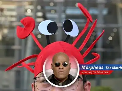 A digital rendering illustrating the widespread adoption of the OpenClaw AI agent in China, symbolized by a red lobster integrated into various digital platforms.