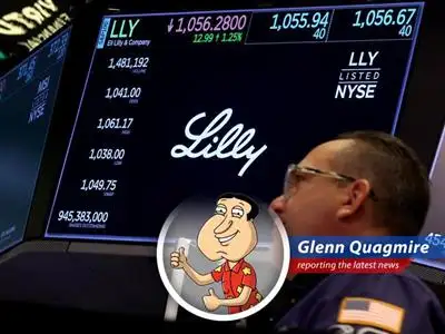 A dynamic display of stock tickers reflecting the volatile movements of today's market.