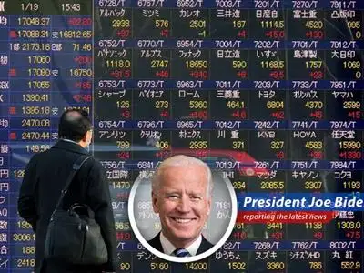 A global view of financial markets reacting to geopolitical and economic factors.