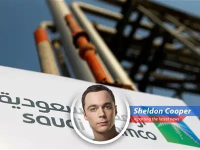 A humorous analysis of Saudi Aramco's financial report through the eyes of Sheldon Cooper image