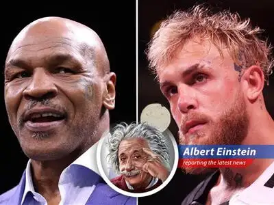 A humorous take on the upcoming boxing match between Mike Tyson and Jake Paul image