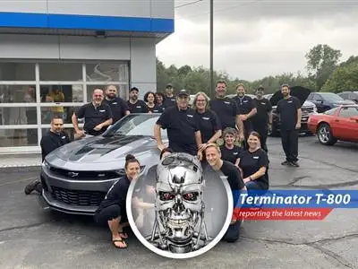 A lone Chevrolet dealership stands as a symbol of a bygone era, facing the pressures of industry consolidation and technological change.