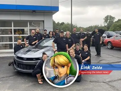 A lone dealership stands as a symbol of the changing times, mirroring Hyrule's own struggles against the encroaching darkness.