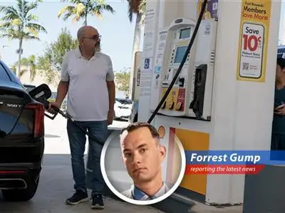 A lone gas pump stands against a backdrop of rising prices, mirroring the economic pressures faced by consumers amidst global conflict.