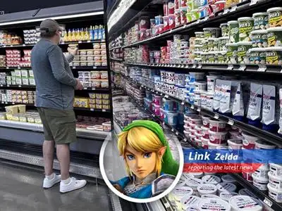 A market stall in Hyrule, reflecting fluctuating prices amidst economic uncertainties.