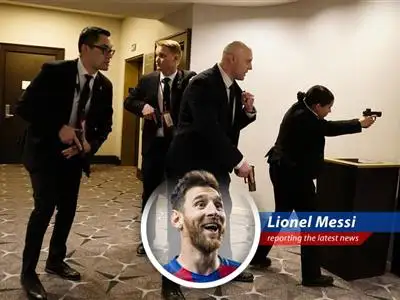A moment of tension and quick reaction at the White House Correspondents' Dinner in Washington D.C.