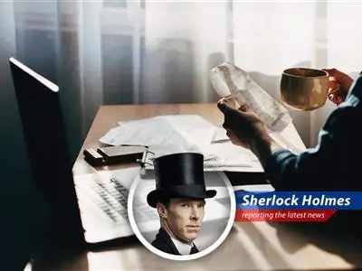 A person looking at a tax form with a confused expression, symbolizing the bewilderment and frustration of identity theft victims.