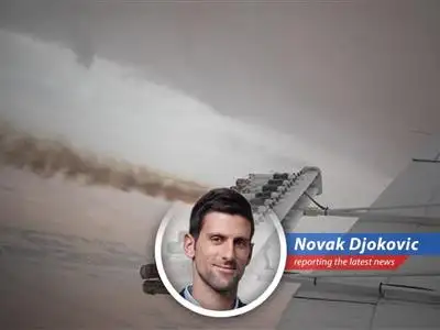 A plane disperses cloud-seeding agents into the atmosphere, aiming to enhance precipitation and alleviate water stress in drought-stricken regions.