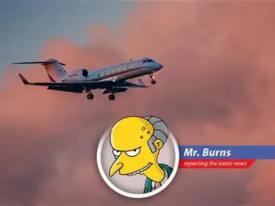 A private jet basks in its glorious opulence, seemingly unaffected by the economic woes of the common man.