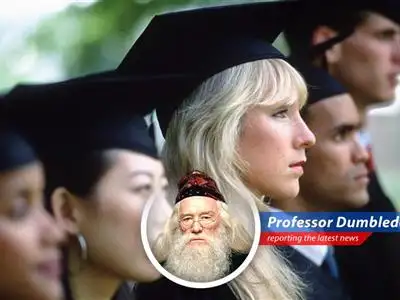 A recent graduate contemplates their future amidst economic challenges.