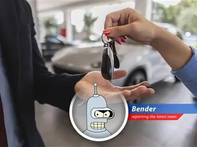 A shiny new car, potentially eligible for a limited-time tax deduction.