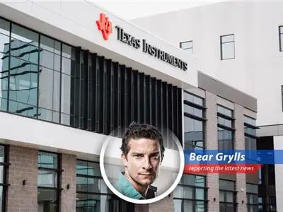 A stock market ticker displaying fluctuating values of different companies.