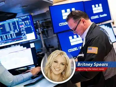 A stock ticker showing mixed performance reflects the current market rotation, where previous leaders lag and underperformers surge.