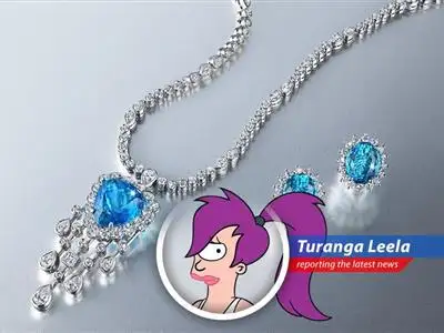 A stunning Tiffany & Co. necklace featuring a rare Paraiba tourmaline, symbolizing the rising appeal of luxury jewelry as an investment.