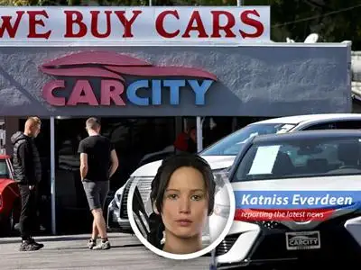 A used car lot reflecting the changing market dynamics amidst rising gas prices.