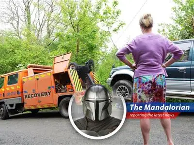 A vehicle being repossessed. High car payments and financial strain are leading to a surge in repossessions across the country. Many Americans face losing their vehicles.