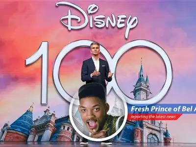 A vibrant scene from a Disney theme park, illustrating the company's strong performance in its experiences segment.