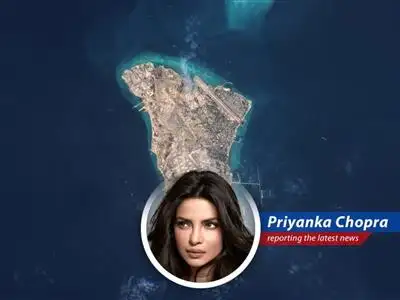 A view of Kharg Island, the central hub for Iran's oil exports.