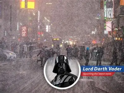 A winter storm descends upon the Northeastern U.S., blanketing New York City in snow.