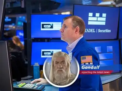 A wizard observes the shifting market tides, pondering the influence of interest rates and emerging technologies.