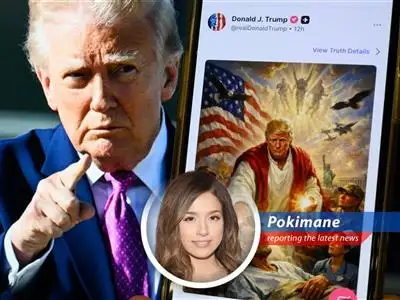 AI-generated image depicting Donald Trump as Jesus Christ, later deleted from Truth Social after widespread criticism.