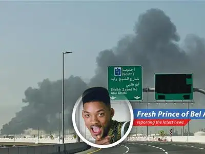 Air defenses intercept incoming missiles and drones over the UAE, a region facing escalating tensions.