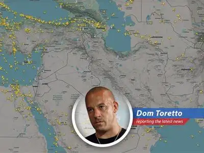 Airlines rerouting to avoid closed airspace over the Middle East due to recent military operations.