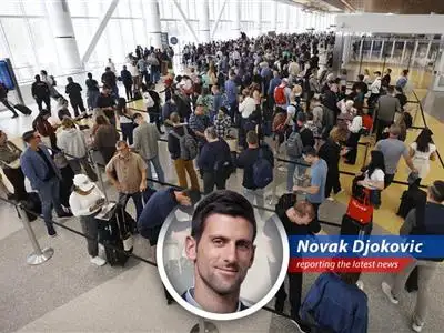 Airport security lines grow longer as the government shutdown impacts TSA staffing and funding.