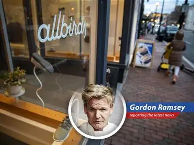 Allbirds store, representing the company's shift from physical retail to online focus. Image represents struggle of retail businesses in the era of e-commerce.