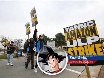 Amazon warehouse workers celebrate a victory for labor rights. Looks like they're finally getting a senzu bean of fairness.