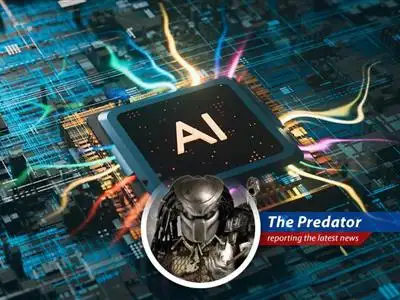 An AI-generated image symbolizing the disruption of traditional financial markets by artificial intelligence.