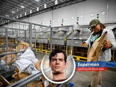 An Amazon delivery van navigates city streets, symbolizing the increased logistical costs affecting e-commerce operations.