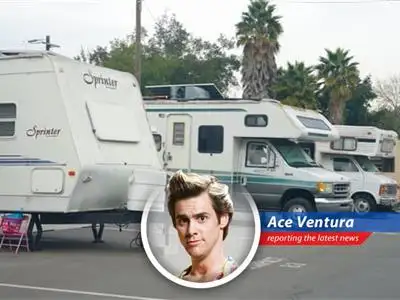 An RV parked in the Bay Area, symbolizing the growing trend of vehicle residency amid the housing crisis. This image represents both a refuge and a challenge for those seeking affordable living options.