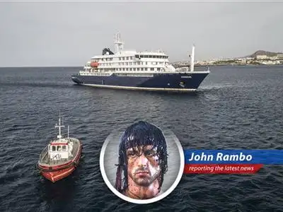 An expedition cruise ship navigates icy waters, highlighting the allure and inherent risks of remote travel.
