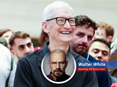 Apple's stock price after hours is looking as blue as my... well, you know. And those AI partnerships are getting pretty interesting.