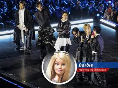 BTS performing in Seoul, their concert attendance slightly below expectations, even though Hybe's overall financial outlook remains strong.