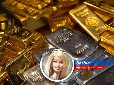 Barbie enters the world of finance to share her thoughts on the rising prices of precious metals.