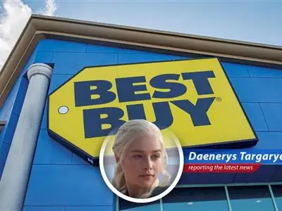 Best Buy store showcasing various consumer electronics.