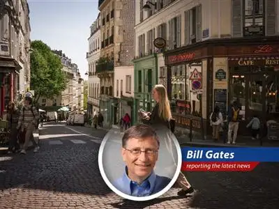 Bill Gates provides witty commentary on the inflation rate and GDP growth in the euro area image