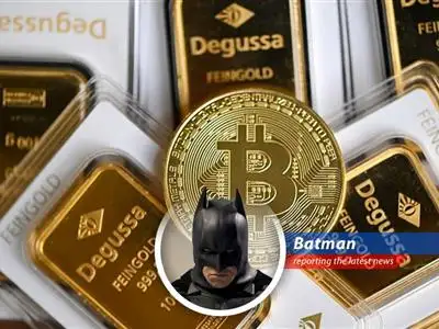 Bitcoin's price fluctuations mirror the uncertainty looming over Gotham mirroring real-world geopolitical unrest.