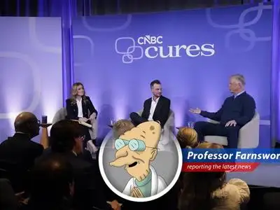 Boomer Esiason and his son Gunnar at the CNBC Cures Summit, sharing their journey with cystic fibrosis and the revolutionary impact of the drug Trikafta.