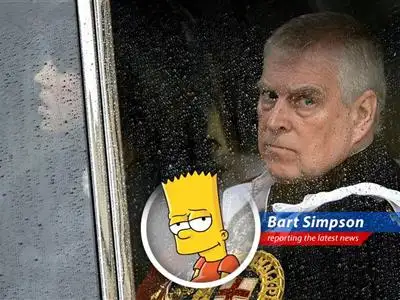 British Police arrive at Prince Andrew's residence in Sandringham, England.