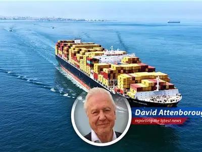 Cargo ships at a busy Chinese port symbolize the nation's reliance on global trade, now facing headwinds from multiple fronts.