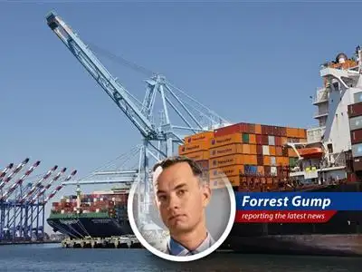 Cargo ships wait to unload at the port. Importers are facing uncertain waters as they navigate the latest tariff news.