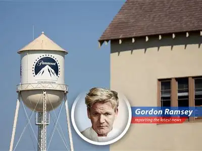 Celebrity chef Gordon Ramsey humorously critiques Paramount Global's go-forward strategy at shareholders meeting. image