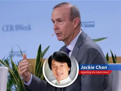 Chevron CEO Mike Wirth at the CERAWeek conference discussing the underestimated impact of the Strait of Hormuz closure on global oil markets