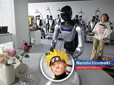 Chinese humanoid robots are deployed in factories and airports, showcasing advanced manufacturing capabilities.
