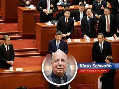 Chinese officials at the National People's Congress discuss economic strategies amid global uncertainties.