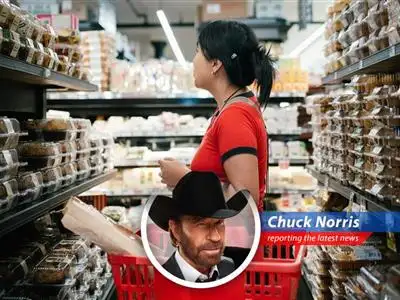 Chuck Norris analyzes the consumer sentiment slump and rising inflation expectations with humor and satire. image