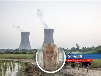 Coal-fired power plant in India, reflecting the nation's continued reliance on coal for energy generation.